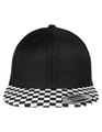 Snapback Cap Flexfit Checkerboard zwart-wit